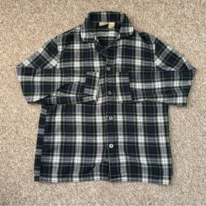 L.L. Bean Men’s Plaid Button-Down Flannel Shirt Medium